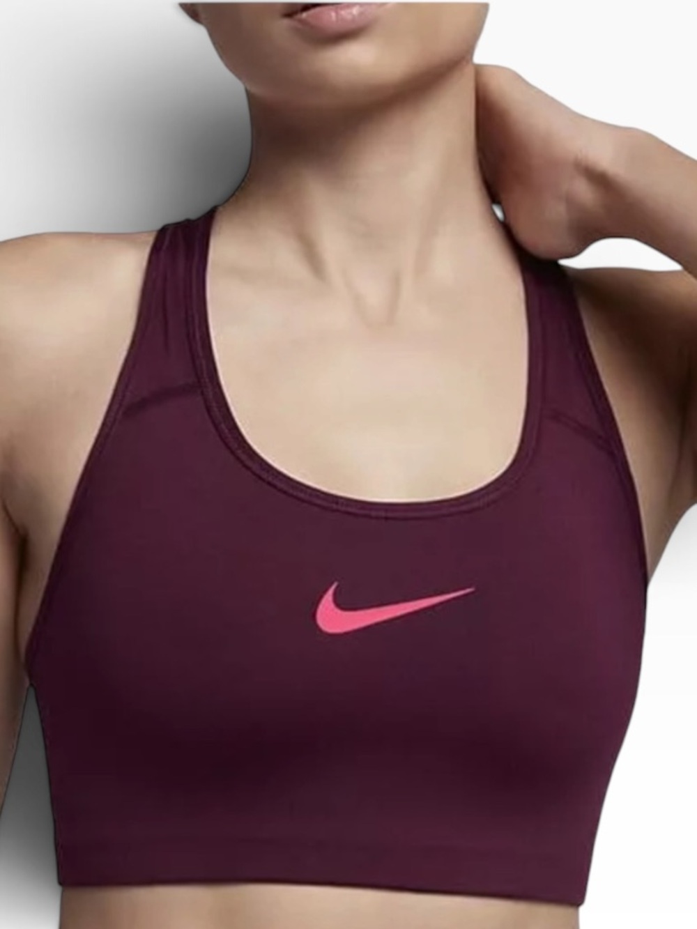Nike Swoosh Medium Support Non Padded Sports Bra Sz M